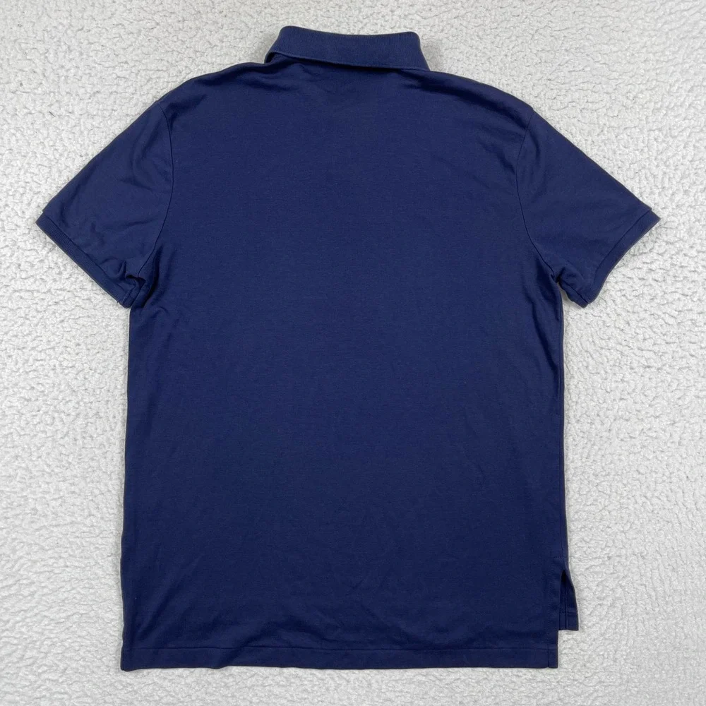 Polo Ralph Lauren Polo Shirt Mens Large Navy Pony Logo Preppy Classic Basic